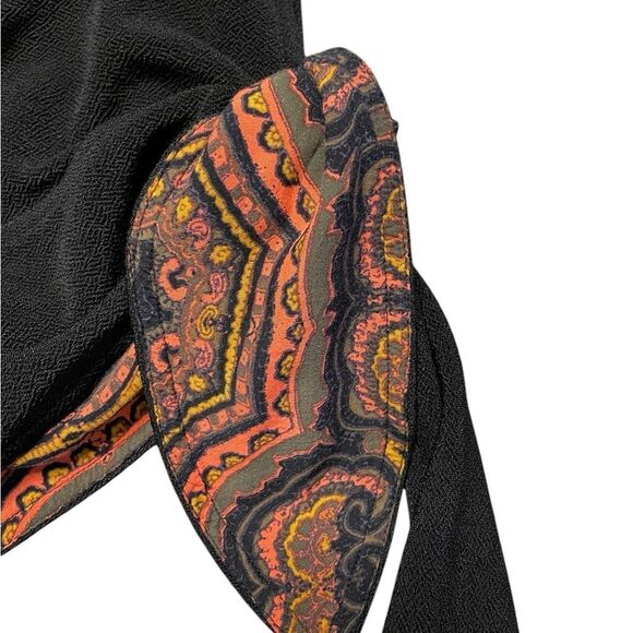 Free People Tops Free People Paisley Pop Cropped Black Tank Top Black Size Small - Picture 8 of 10